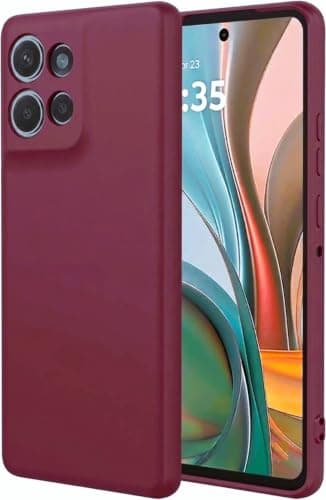 Silicone Case High Quality Padded Inside with Full Camera Protection for Motorola G75 (Light Purple) Cellular phone case