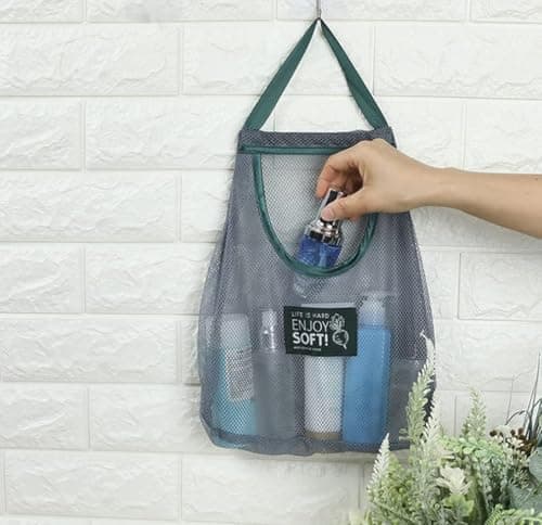Hanging Kitchen Mesh Bag for Garlic Onion Storage Breathable Vegetable Net
