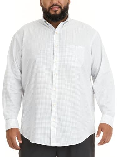 Van Heusen Men's Big and Tall Wrinkle Free Long Sleeve Button Down Shirt