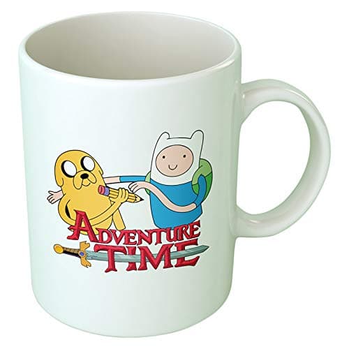 Upteetude Adventure Time Coffee Mug - White, 2724630023090 Drinking cup