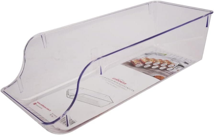 Circle M Acrylic Handle Refrigerator Organizer: Turkish Code 630 Fridge Storage Drawer – Clear