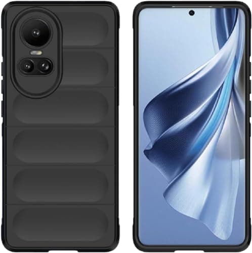 Case Compatible with OPPO Reno 10 5G - Dual Brushed Shockproof Heavy Duty Non-Slip Protective Cover - Premium Quality Anti-Scratch Protective Cover - ASO Cellular phone case