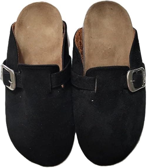 Stylish Women's Flat Clogs - Black (37)