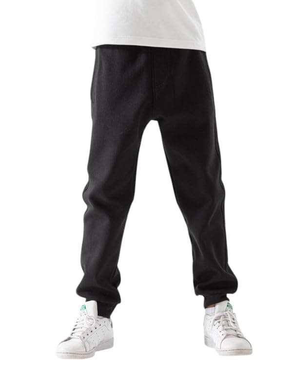 MARVY Kids Fleece Jogger Pants Soft Cotton Blend Sweatpants with Elastic Waist & Drawstring