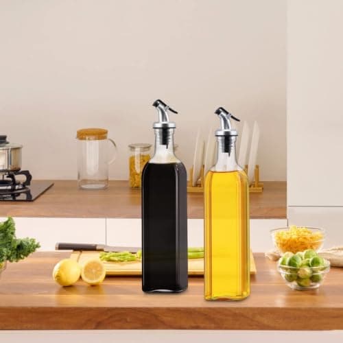 Generic Glass Oil Dispenser Set, 2-Piece Set, 500ml Capacity, .ri