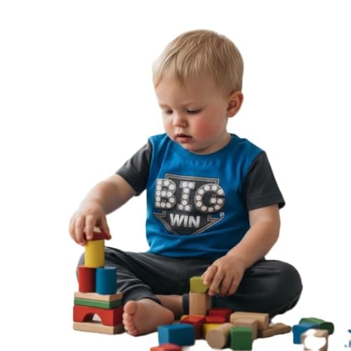 Pebeo Boys BIG WIN Short Sleeve T-Shirt | Suitable for babies and children,Attractive colorful design,2 pcs available,comfortable motion,suitable for everyday play