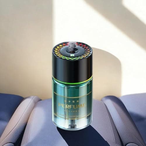 Car Fragrance Classic Cologne Essential Oil Car Humidifier Diffuser with LED Lights - Green Car Humidifier Aromatherapy Machine USB Cool Mist Mini Portable Diffuser for Car Home Office Bedroom Aroma diffuser