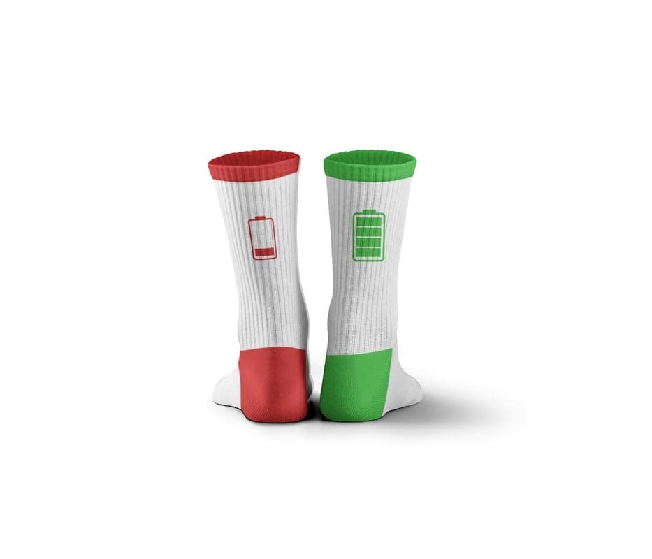 SOUL Unisex Battery, One Pair, 80% Cotton 20% Mixed Fabric, Size 37-44 White Socks
