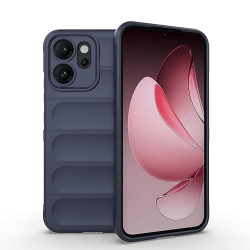GOLDEN MASK Compatible With Oppo Reno 14F Magic Case ShockProof (Dark Blue) Cellular phone case