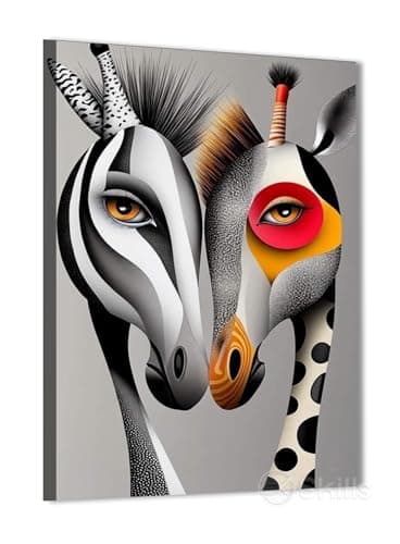 Skills C0081 Canvas Painting - Street Art - Graffiti Art - Wall Hanging for Home Wall Decor, Living Room, Office Decorations & More - Size (30cm x 40cm)
