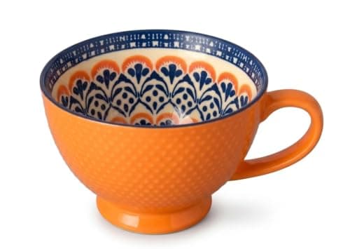 Danny Home DHMUG-06C Colorful Serving Bowl Vibrant Multipurpose Salad Cereal and Serving Bowl Stackable Kitchenware for Everyday Enjoyment Dishware bowl