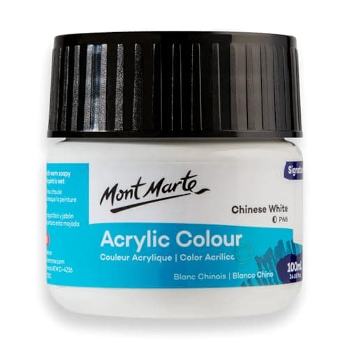 Monte Marte MSCH1052 Acrylic Colour Paint 100 ml, Chinese White