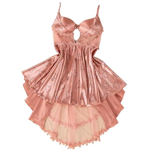 Babydoll Lingerie Short Robe Luxury Material Soft Dress Nightgown Short Lingerie for Women - One Size 50K to 80K (NO:528) Nightgown nightshirt