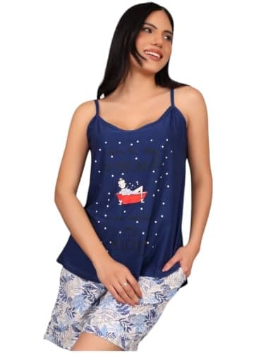Women's Summer Pajamas 2 Piece Shorts And Top Suspenders Cotton Comfortable - Casual Betty Clothes Code/883