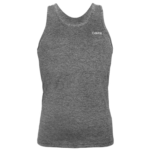 Calvino Mens Microfiber Sleeveless Undershirt Dry Fit Base Layer Top (pack of 1) Shirt