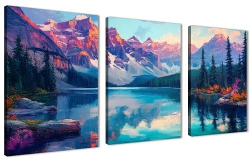 Skills Natural Beauty Wall Art with a Contemporary Touch of Art - Wall Art for Living Room, Bedroom, Office Decorations and More - Size (30cm x 40cm x 3pcs)