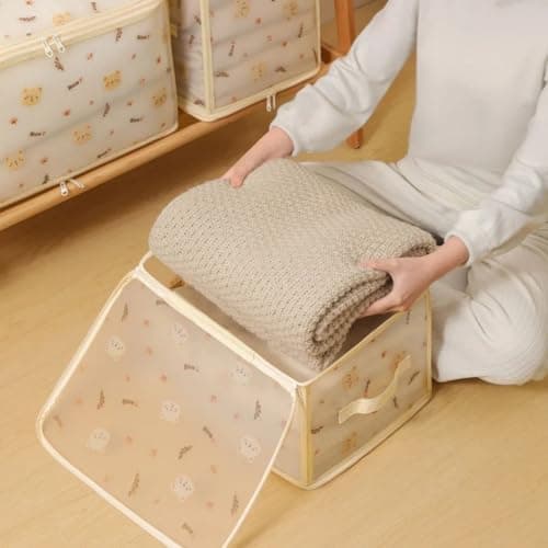 Generic A foldable storage box made of flexible, water- and moisture-resistant plastic,A versatile organizer for storing:Clothing,Blankets,school supplies,Toys,Dimensions:40 x 30 cm;height: 25 cm, .db