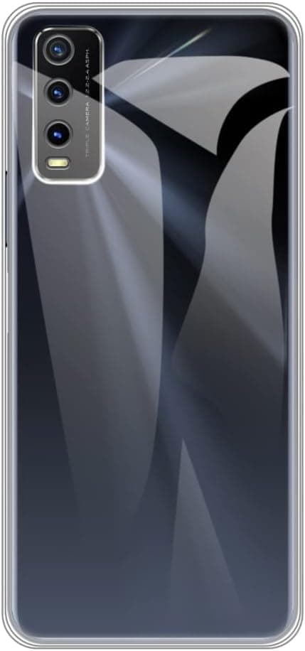 for Vivo Y20 Case, Soft TPU Back Cover Shockproof Silicone Bumper Anti-Fingerprints Full-Body Protective Case Cover for Vivo Y20i (6.51 Inch) (Transparent) Cellular phone case
