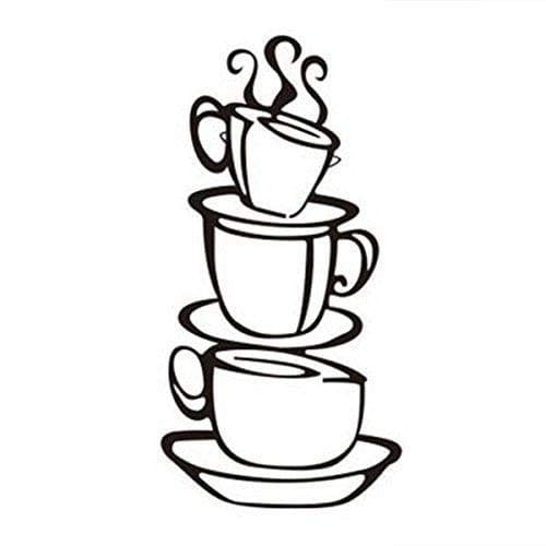 Wall Stickers Coffee Cup Wall Paper Sticker decal