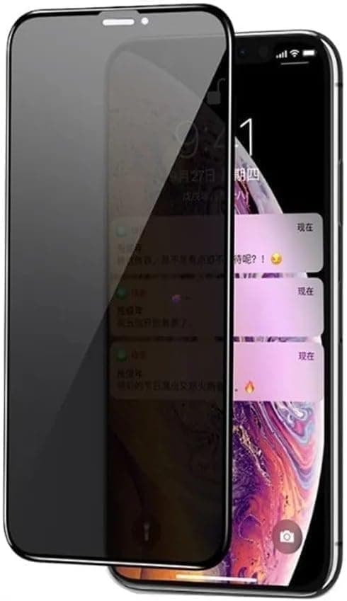 Anti-Spy Privacy Screen Protector – 9H Tempered Glass, Full Coverage, Anti-Scratch, Bubble Free, HD Clarity – Compatible With iPhone 11 Pro Max/iPhone Xs Max