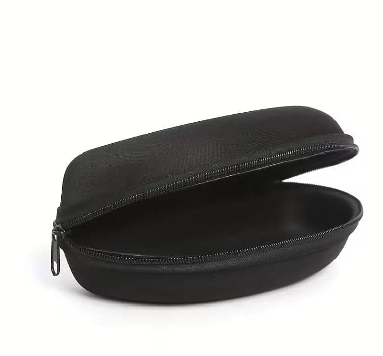 Sunglasses or Eyeglasses Case with Zipper Closure Soft Material for Travel, Outdoor Activities and Daily Use, Keep Glasses Safe