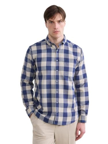 LC WAIKIKI Regular Fit Plaid Dobby Men's Shirt