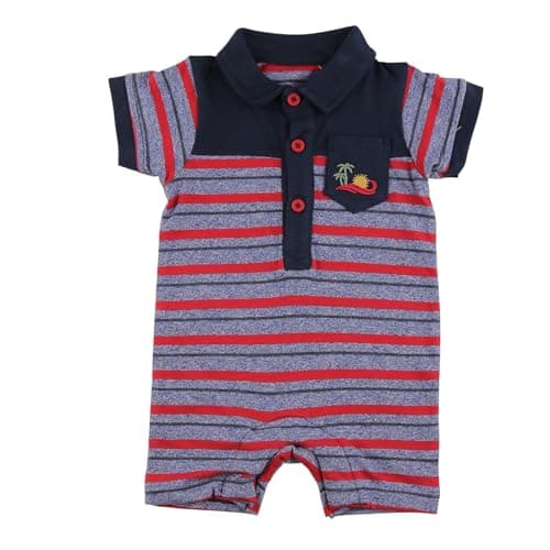 Elsayaad Boys Embroidery Romper Nightgown Sleepwear