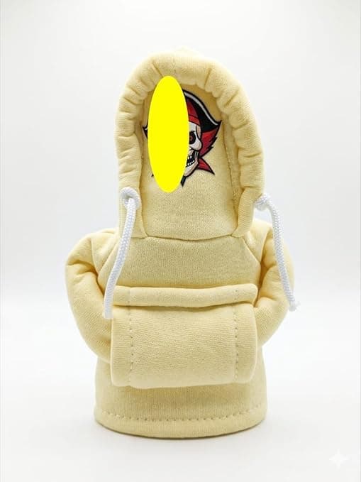 Car Gear Shift Knob Cover Head Covers Funny Car Accessories Decoration Gear Shift Knob Protection (1 Piece Yellow) Auto part