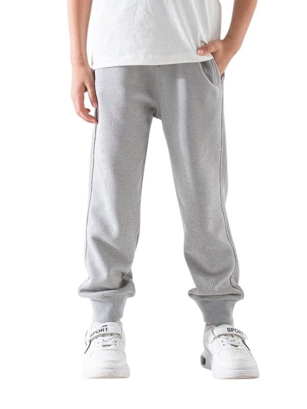 MARVY Kids Fleece Jogger Pants Soft Cotton Blend Sweatpants with Elastic Waist & Drawstring