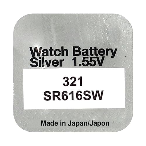 321 Battery SR616SW 1.55V Silver Oxide Watch Button Cell 1 Count (Pack of 1)