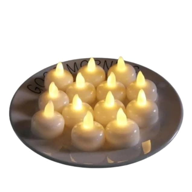 Decorative LED Candle with Stones – Light Candle for Decoration & Quiet Atmosphere | Home & Bedroom