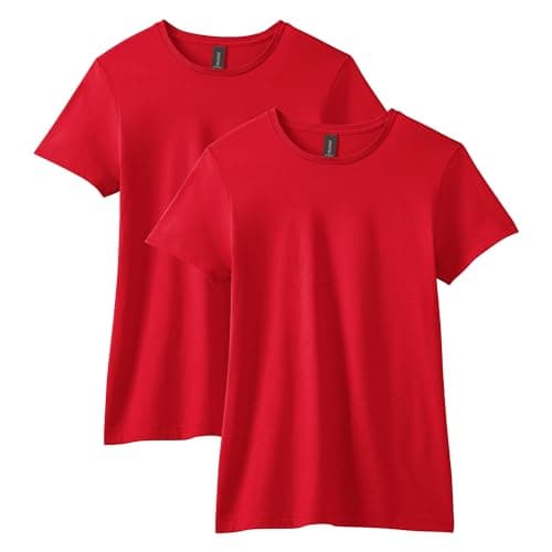 Gildan womens Softstyle Cotton T-shirt, Style G64000l, 2-pack T-Shirt (pack of 2)