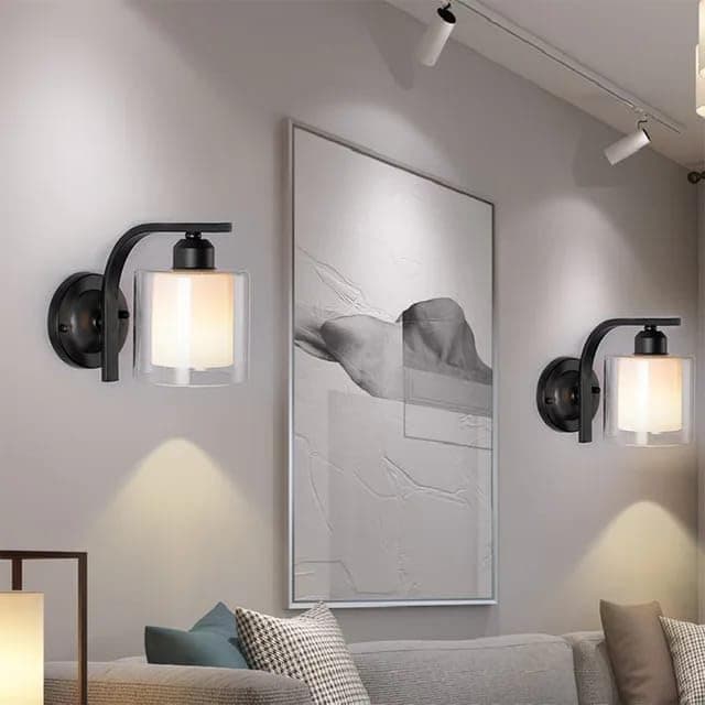 Generic Abalek 2 Bulb Without Bulbs 15x20x15cm Black