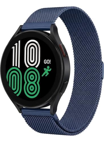 Strap Magnetic (Compatible with Amazfit GTS 4 / GTS 4 Mini/GTS 3 / GTS 2 / GTS 2e / 20mm Amazfit Bip 3 Pro/Bip U Pro) Quick Release Watch Strap, Stainless Steel Mesh Replacement band for Women Men