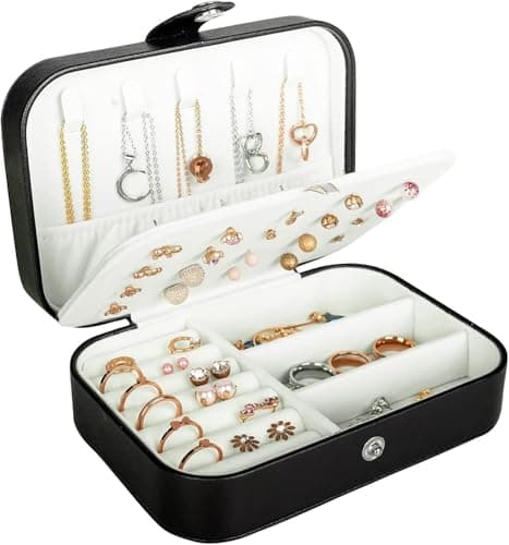 Circle M Travel Jewelry Box PU Leather Type B Mini Organizer Design Jewelry storage