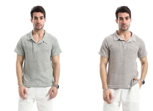 Red Circle Mens Bundle of 2 Ivory Dune Relaxed T-Shirt Bundle of 2 Ivory Dune Relaxed T-Shirt