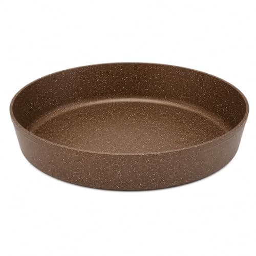 Lavina Granite Tray 30 cm, 4 mm Thickness Brown | Non-Stick Surface, Round Shape, Speckled Finish, Oven Baking Tray, Durable Construction