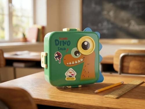 Generic Lunch Box,Practical internal compartments to organize different types of food,Includes a small container for sauces,Suitable for daily use,Interior made of PP material,Multicolors, .sa