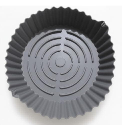 Danny Home DH3722 Premium Reusable Air Fryer Silicone Liner Heat Resistant Non-Stick Basket Mat Food Safe Silicone Pot for Crispy Results and Ultra Easy Maintenance Baking mat
