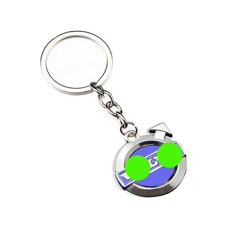 KaberTrade KaberTrade KaberTrade Nickel Plated Car Key Chain Keychain - Car Keychain, Motorcycle, Family Keys (Compatible with Volvo, Code:7913)
