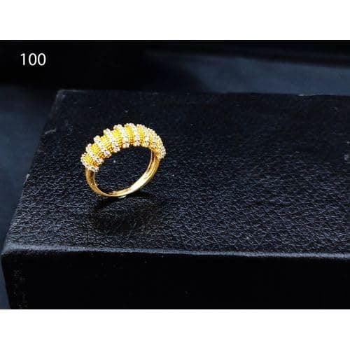 3 Diamonds 292474661779398 Women's Ring, Gold Plated, High Quality With Sparkling Zircon