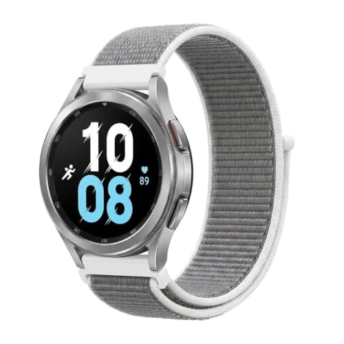 Strap Nylon For (Compatible with 20mm Samsung Watch 7/6/5/4/FE Band 40mm 44mm/Galaxy Watch 6/4 Classic Bands 47mm 43mm 46mm 42mm/Watch 5 Pro 45mm/3 41mm/,Sport Breathable Braided Wristband