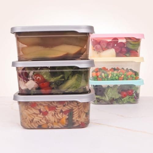 Generic Refrigerator Food Storage Containers with Airtight Lids, 1000ml, Set of 3, .bak