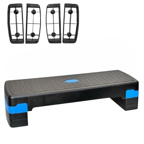 Height Adjustable Aerobic Platform 81 x 28 x 20 cm – Cardio & Fitness Sports Steps – Non-Slip Surface – Suitable for Home & Gym to Strengthen Body & Fat Burn Exercise step platform