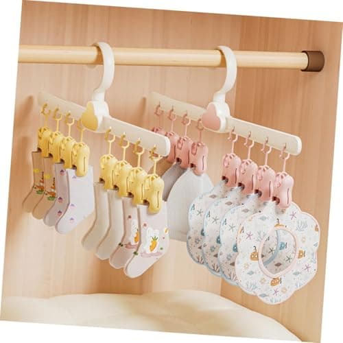Rotating Laundry Hanger with 8 Clips Durable for Drying Underwear, Socks and Small Accessories Easily and Conveniently Anywhere in Home Drying rack