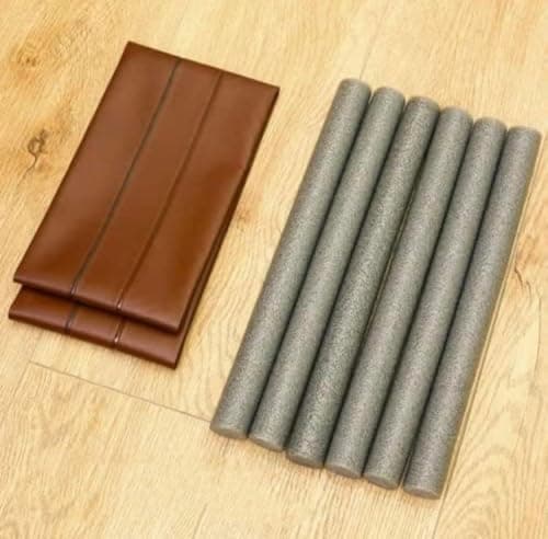 Under Door Draft Blocker Dust Blocker Removable No Drilling Anti Dust Bugs Under Door Removable No Screws (Brown) Draft stopper