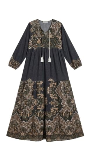 Viscose Dress – Women's Comfortable and Light Design for Home Outdoor Daily Use (AN)