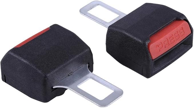 Car Seat Belt Seat Cushion Pad Seat Cover Accessories Extendable Seat Protector for Obese Men Fits Most Cars (Black * Red, 2PCS) Auto part