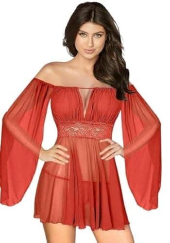 Red Lycra Lingerie Dress