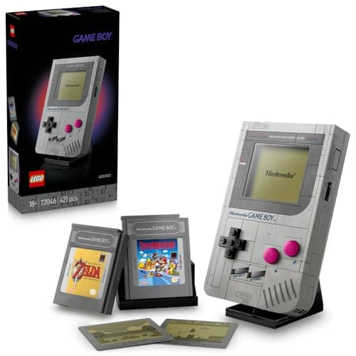 LEGO Super Mario Game Boy 72046 | Building Set for Adults, Display Model with 2 Cartridges & Lenticular Screens, Gamer Gift for Fans, 421 Pieces Toy building block